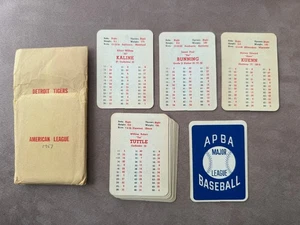 Original 1957 DETROIT TIGERS APBA Baseball Team Set Complete Nice Condition - Picture 1 of 2