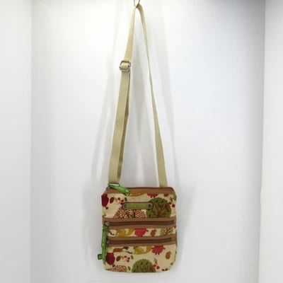 Bolso Bandolera Lily Bloom Patrón Búho Bolsillos con Cremallera Correa de Nylon Ajustable Foto 1 de 4