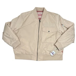 Levi’s Flight Bomberjacke in Sand Beige Damen XXL Neu mit Etikett Mode - Bild 1 von 8
