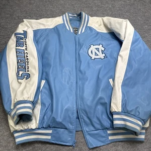 Giacca vintage Steve & Barry's UNC Tar Heels Varsity uomo XL blu/bianco - Foto 1 di 11