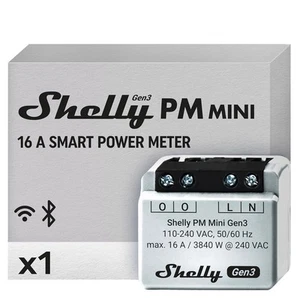 Shelly pm mini gen3 | wlan intelligent et bluetooth electricity zero | 1 canal . - Afbeelding 1 van 1