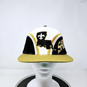 Vintage New Orleans Saints 90er Jahre bestickt Spruch Druckknopflasche Mütze NFL SCHNELLER VERSAND - Bild 1 von 8