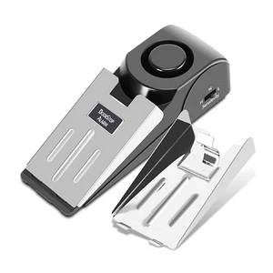 120DB Door Stop Alarm Home Travel Security System Wedge Shaped Door Stopper - Picture 1 of 10