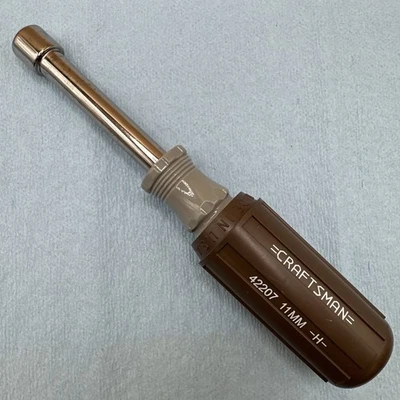 Rare Craftsman Comfort Grip 11mm Nut Driver -H- 42207 USA NOS - Image 1 of 4