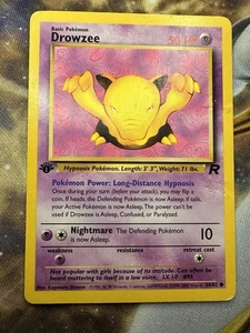 Drowzee 54/82 - 1. Edition Common - Pokemon TCG - Team Rocket - MP KOSTENLOSER VERSAND - Bild 1 von 2