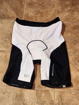 Men's Bellwether Padded Cycling Shorts Black/White Size XL NOWT - Image 1 of 3