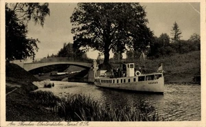 Postal Prusia Oriental, Oberlandischer Kanal, barco a motor Konrad - 4854114 - Imagen 1 de 2