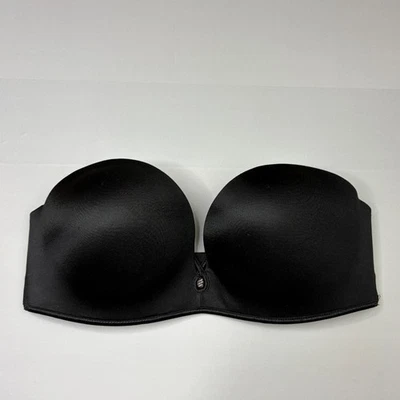 Victoria Secret Bombshell Push Up Strapless Bra 34C Satin Padded Underwire - Image 1 of 4