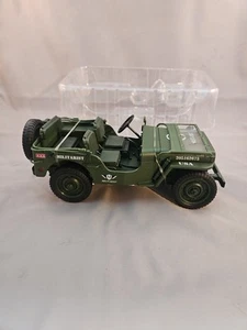 Jeep Willy’s DIECAST JSJ Militarista Segunda Guerra Mundial Detallado, Medidas 7" X 3-1/4" Ex. Con. - Imagen 1 de 14