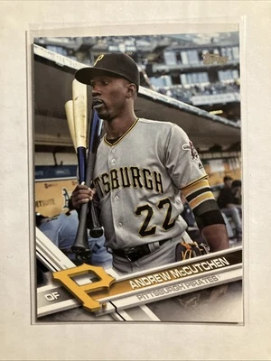 Три биты 2017 Topps серия 2 Andrew McCutchen вариация изображения SP - Изображение 1 из 2