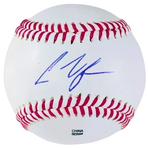 Andrew Vaughn Signed Rawlings Baseball Milwaukee Brewers Autograph Proof COA - Picture 1 of 8