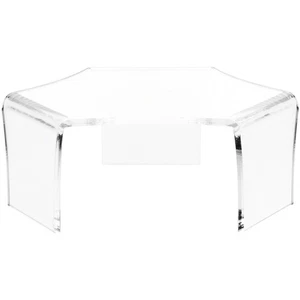 Plymor Clear Acrylic Tri-Leg (6 Sided) Display Riser, 3.5" H x 8.75" W x 7.5" D - Picture 1 of 2