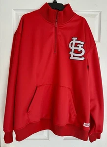 St. Louis Cardinals Stitches 1/4 Zip Embroidered Heavy Pullover (Adult Size 2XL) - Bild 1 von 14