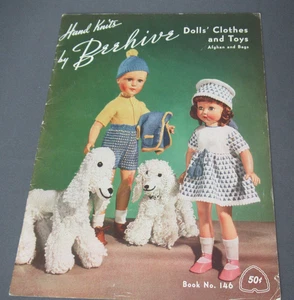Hand Knits by Beehive Booklet - Dolls' Clothes, Afghan & Bags - 1951 - 5 231 - Picture 1 of 11