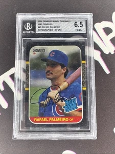 RAFAEL PALMEIRO BGS 2001 Donruss Anniversary 1987 Rookie Autograph/250 Auto gg - Picture 1 of 2