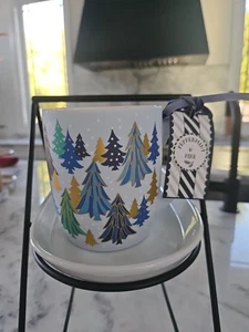 Pfefferminz & Kiefer Tanne Blau Gold Baum Becher Neu - Bild 1 von 3