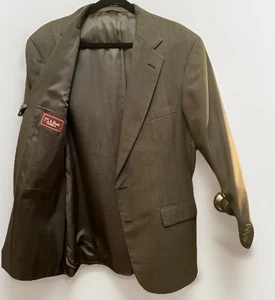 Jos. A. Bank Herren Sport Mantel Blazer Jacke Größe 42 Grau Nadelstreifen 2-Knopf Vintage - Bild 1 von 9
