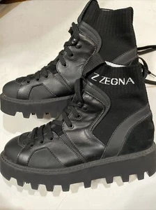 BOTAS ROCK ERMENEGILDO ZEGNA NUEVAS CON ETIQUETAS Talla 10 HECHAS EN EE. UU. EN ITALIA - Imagen 1 de 12