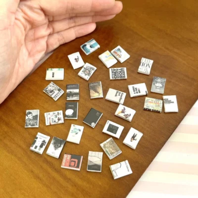 30PC 1/24 Scale Dollhouse Miniatures Mini Book Filling Bookshelf Accessories - Image 1 of 4