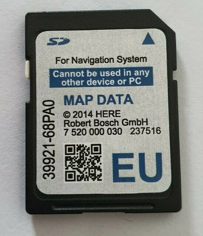 GENUINE SUZUKI SLDA 39921-68PA0 SAT NAV SD CARD MAP  SWIFT SX4 S-CROSS VITARA - Image 1 of 1