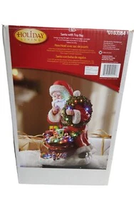 Papá Noel con iluminación LED vintage para vida navideña con bolsa de juguetes. - Imagen 1 de 5