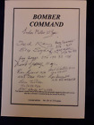 WW2 RAF.BOMBER COMMAND.  Bomber Command Veteran Multi signed A5 Yellow CARD