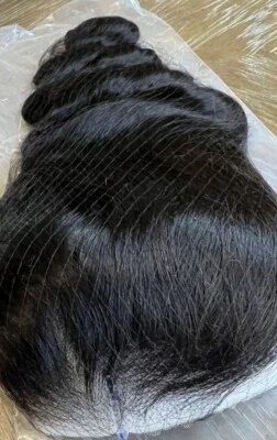 Peruca Geeta 26” Body Wave brasileira frente de renda cabelo humano sem cola 6x4  - Imagem 1 de 4