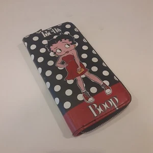 Portafoglio Betty Boop con zip a pois e grafica - Foto 1 di 8