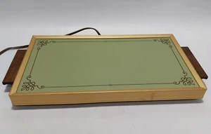 CORNWALL ELECTRIC HEATED BUFFET Warming Tray #1418 Mid Century Mod TEAK 1973 - Picture 1 of 2