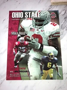 2002 Ohio State University Buckeyes vs. Michigan Wolverines Football Program - Picture 1 of 5