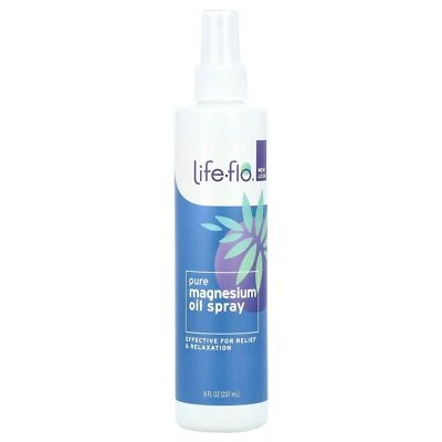 Aceite de magnesio puro Life-Flo para pies y cuerpo - Spray de magnesio 100 % puro para... Foto 1 de 2