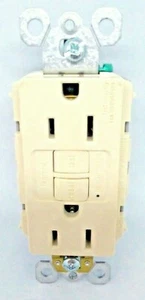 Pass Seymour 1597LA 20A Duplex GFCI LIGHT ALMOND FREE SHIPPING c - Picture 1 of 4