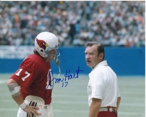 Foto firmada de JIM HART 8x10 de la NFL ST. LOUIS CARDINALS con holograma certificado de autenticidad - Imagen 1 de 2