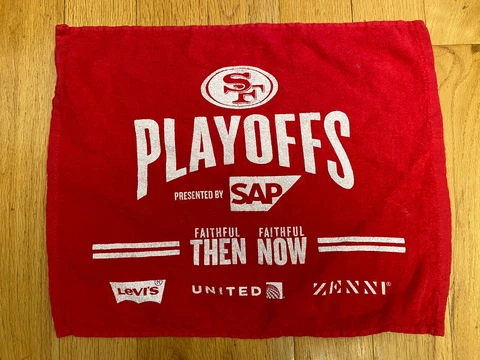 SAN FRANCISCO SF 49ers Playoffs 1/11/2020 vs. Packers RALLY TOWEL SGA FREE SHIP Cover