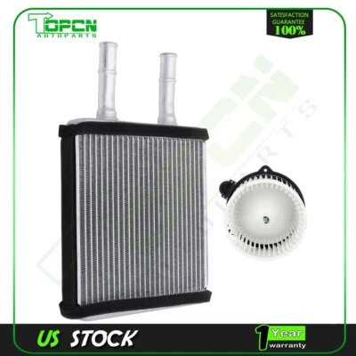 Blower Motor and Heater Core Front Fit For 2003 2004 2005-2006 Hyundai Accent Foto 1 de 4