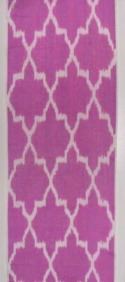 11 Yard HAND MADE UZBEK Natural SILK IKAT ADRAS FABRIC #9038 - Image 1 of 4