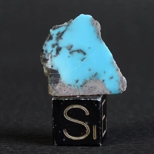 Morency Natur Türkis 6,2 Karat - 1,24g Arizona USA poliert - Bild 1 von 4