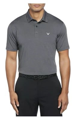 Camisa polo masculina de golfe Callaway grande desempenho elástica absorção de umidade caviar - Imagem 1 de 4