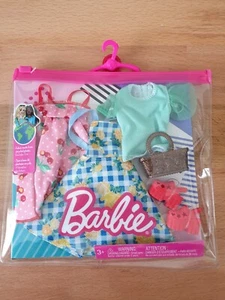 Mattel Barbie Fashion Pack - Cherry Print Dress + Floral Dress + More ! - GWC32 - Picture 1 of 2