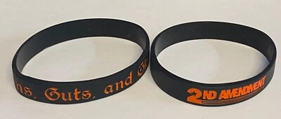 Support Gun Rights 第 2 修订硅胶手链 2 件装多种款式 — 第 1/4 张图片