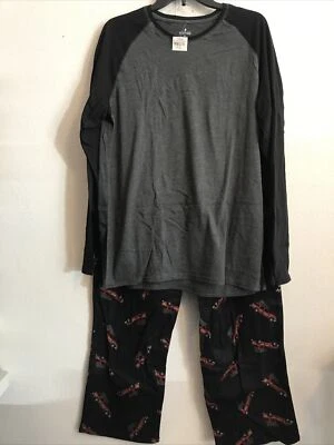 Juego de pijama de 2 piezas Stafford para hombre talla mediana negro Ret $40 (5hmbx-21-5) Foto 1 de 4