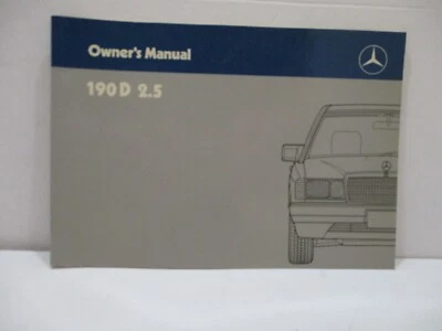 Mercedes-Benz 190D 1988 2,5, modelo 201D manual del propietario original Foto 1 de 4