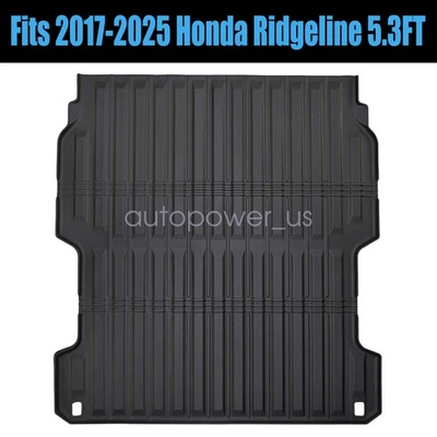 Alfombrilla de cama de piso con revestimiento de maletero de carga de TPE para Honda Ridgeline 2017-2025 5,3 pies para clima Foto 1 de 4