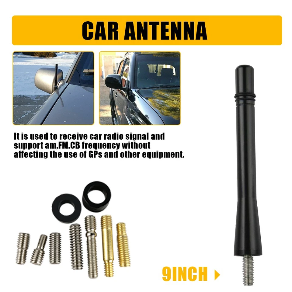 4-дюймовая короткая антенна для Chevy Silverado GMC Sierra Fexible резиновая антенна для грузовика - Изображение 1 из 4