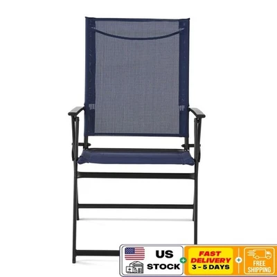 Juego de 2 sillones plegables para patio al aire libre para camping nuevos Foto 1 de 4