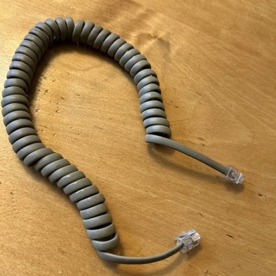 Apple Genuine Beige Keyboard 1’ Coiled Telephone Cable RARE Macintosh Mac - Image 1 of 2