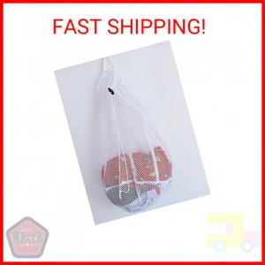 Small Commercial Mesh Laundry Bags with Handle and Drawstring for Dormitory, Tra - Picture 1 of 2