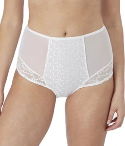 Fantasie Ana Brief White M 12 14 No VPL High Waist Light Control 6708 New - Picture 1 of 12