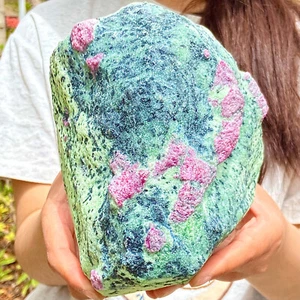 7.47LB Natural green Ruby zoisite anylite crystal Healing - Picture 1 of 15