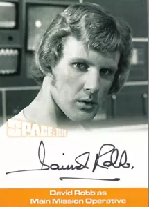 TARJETA DE AUTÓGRAFO SPACE 1999 (SERIE 2) - DR1 DAVID ROBB (OPERATIVO DE MISIÓN PRINCIPAL) - Imagen 1 de 1
